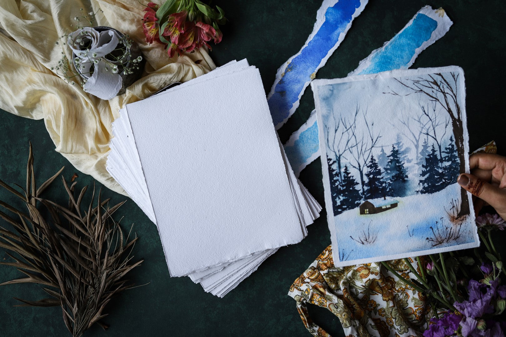 WATERCOLOR PAPER STACKS