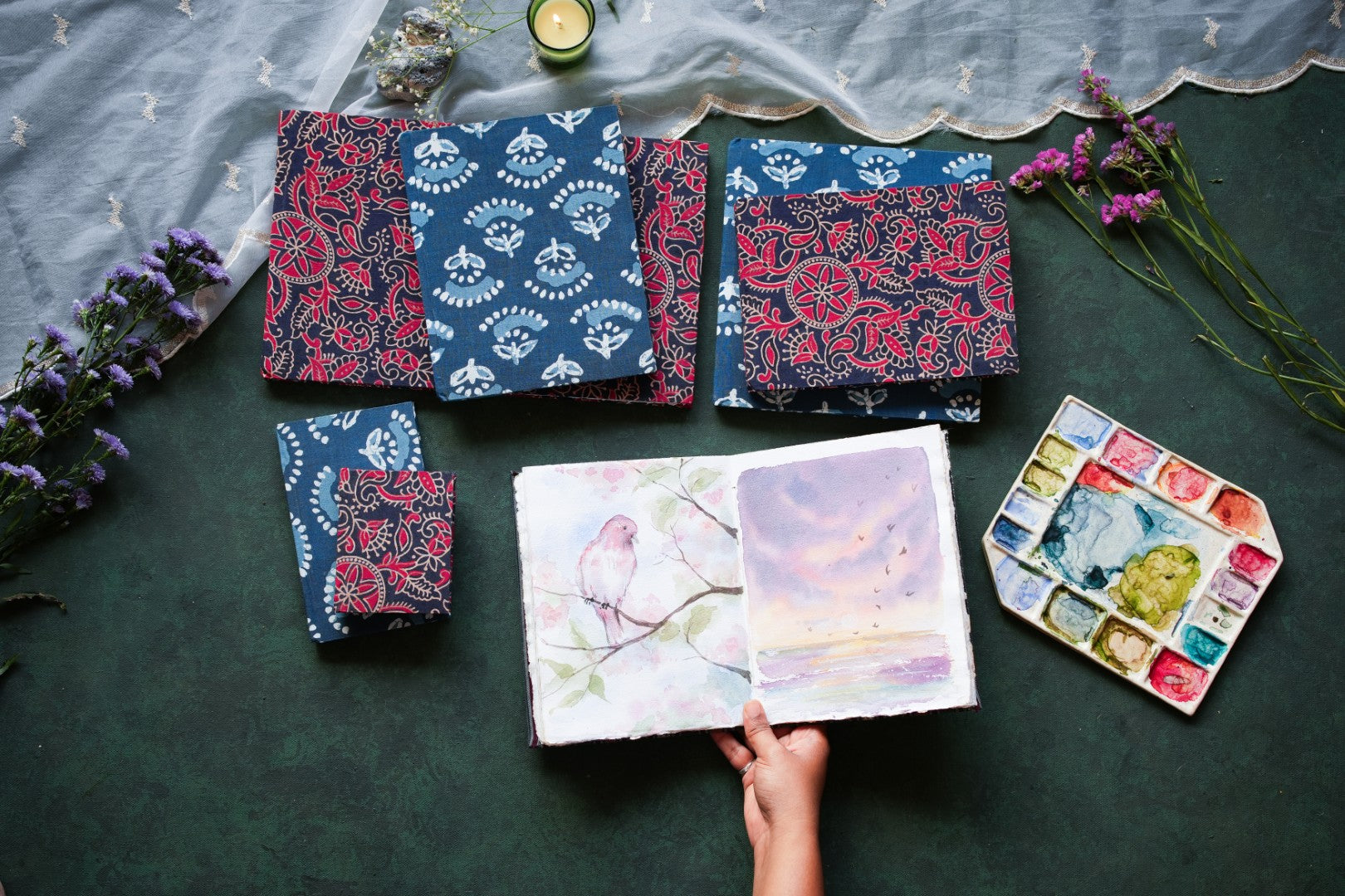 blue-pine-arts-handmade-paper-sketchbooks-artisanal-fabric-watercolor-journal-ajrak-dabu-23.jpg