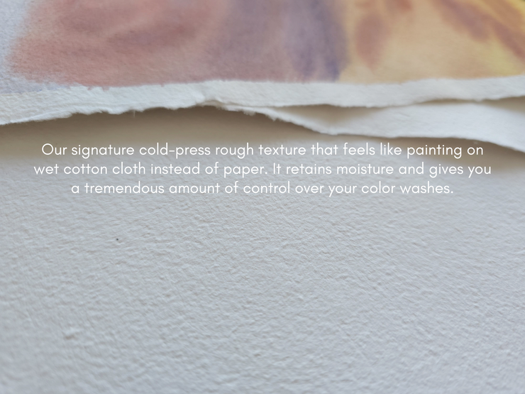 PRE ORDER - Full Sheets of our Imperial Plus Watercolor Paper - 100% Cotton Rag, Cold Press, Handmade in India