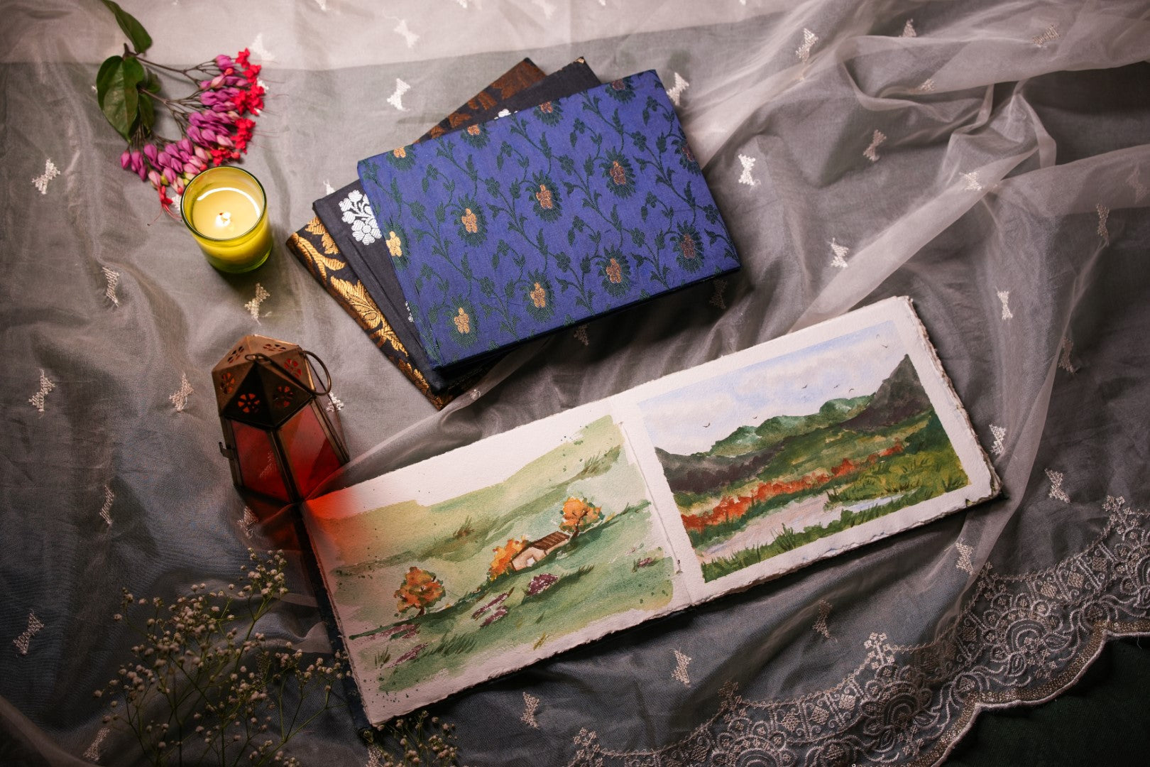 WATERCOLOR SKETCHBOOKS - BANARASI BROCADE SILK COLLECTION