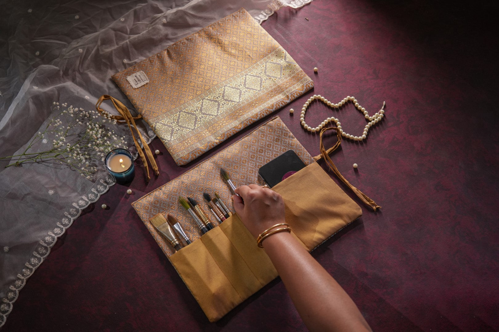 BRUSHROLLS - THAI SILK COLLECTION