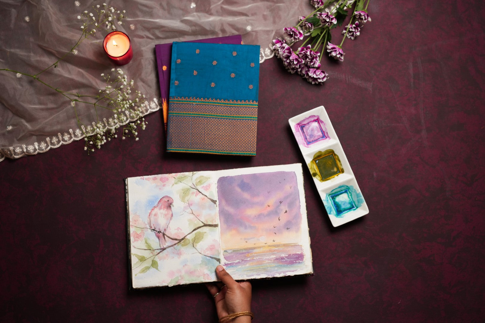 WATERCOLOR SKETCHBOOKS - PAITHANI SILK COLLECTION