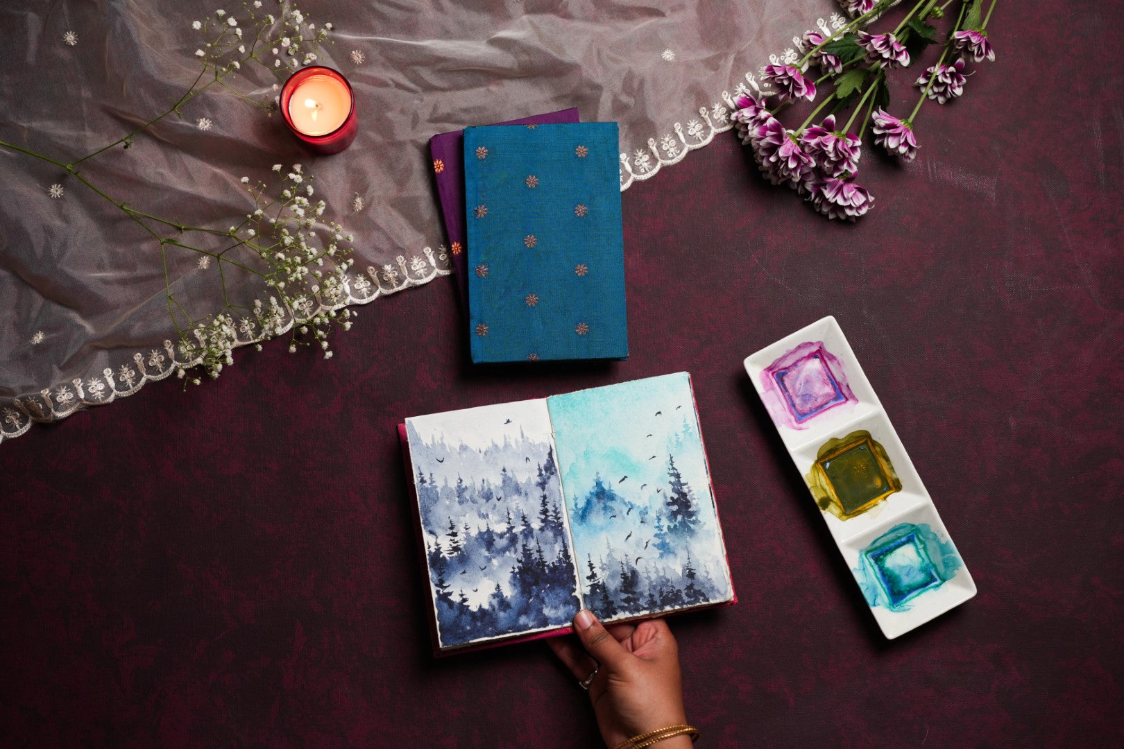 WATERCOLOR SKETCHBOOKS - PAITHANI SILK COLLECTION
