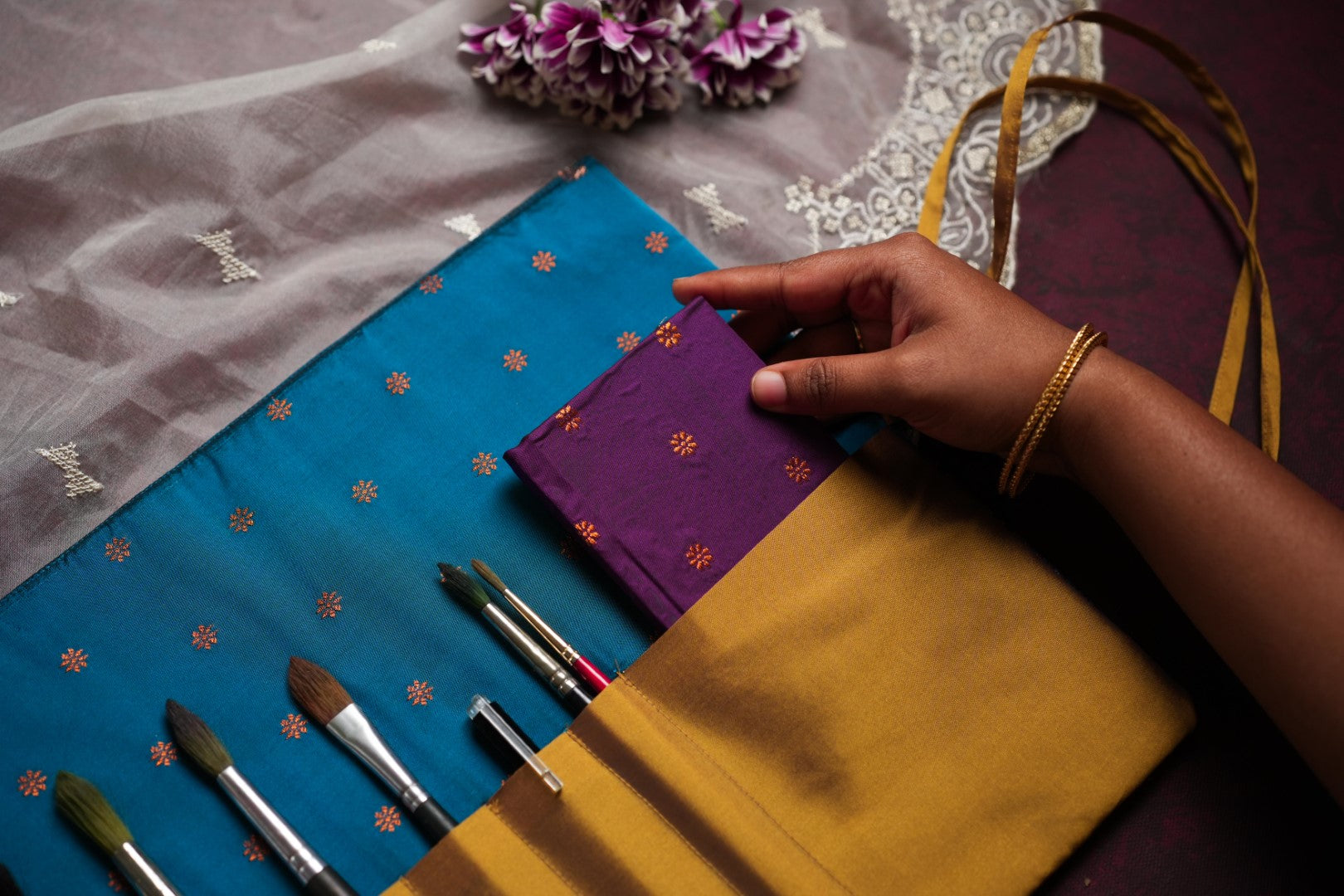 BRUSHROLLS - PAITHANI SILK COLLECTION