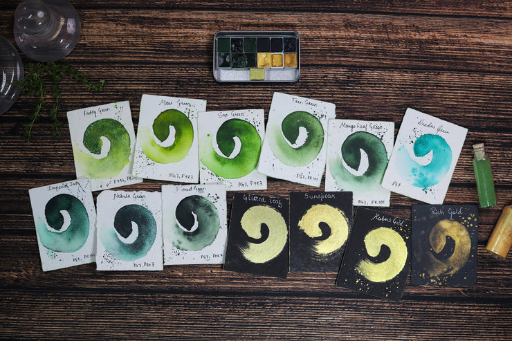 Gilded Greens Palette