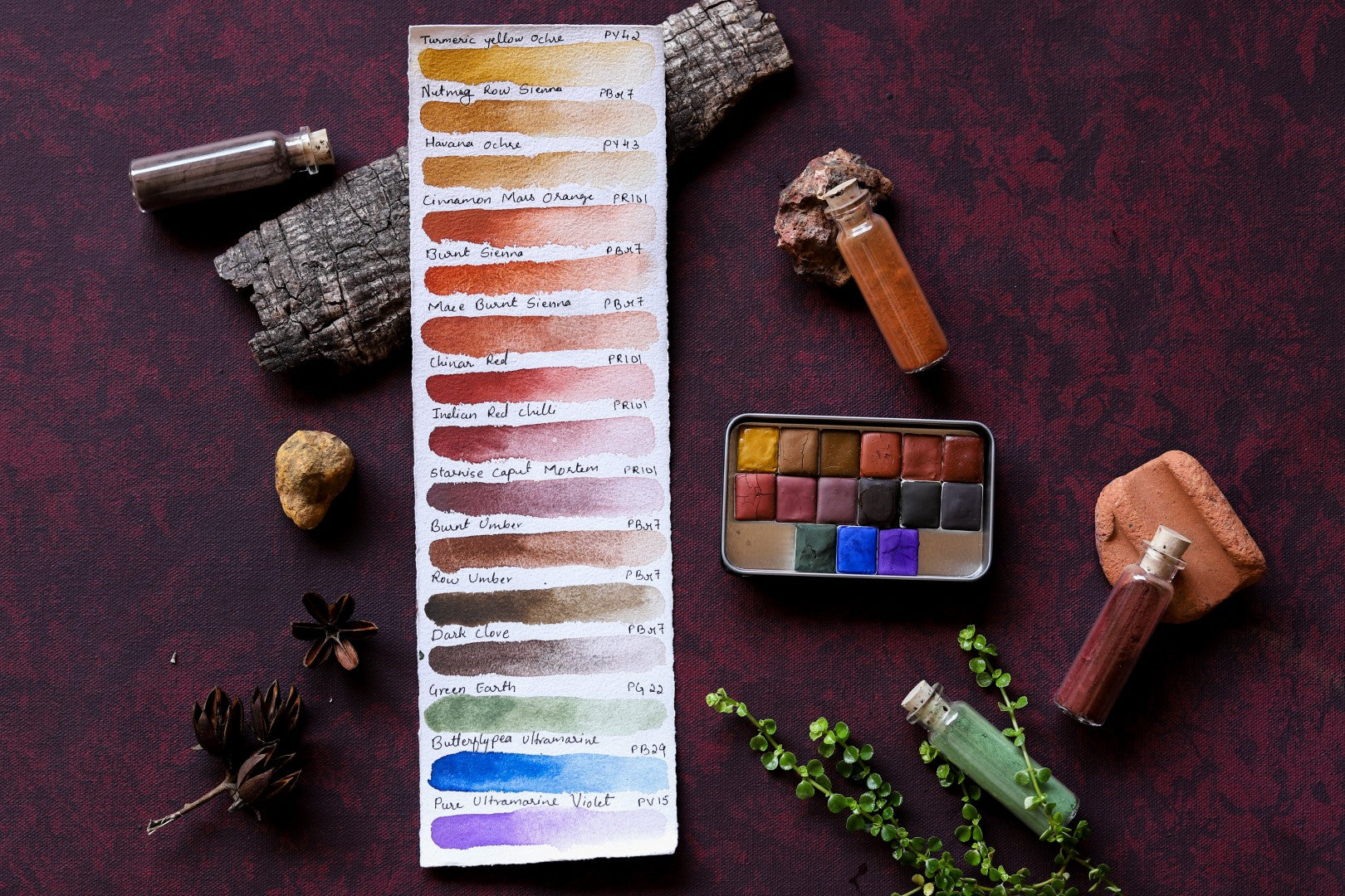 [PRE ORDER] COMPLETE EARTHS PALETTE AND GREENS OF WESTERN GHATS PALETTE BUNDLE
