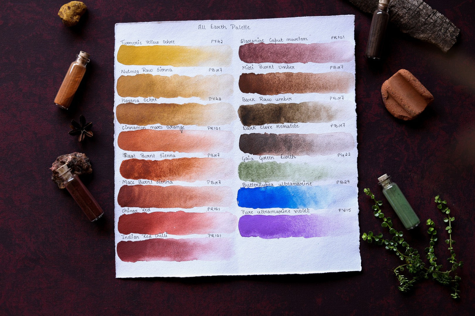 [PRE ORDER] COMPLETE EARTHS PALETTE AND GREENS OF WESTERN GHATS PALETTE BUNDLE