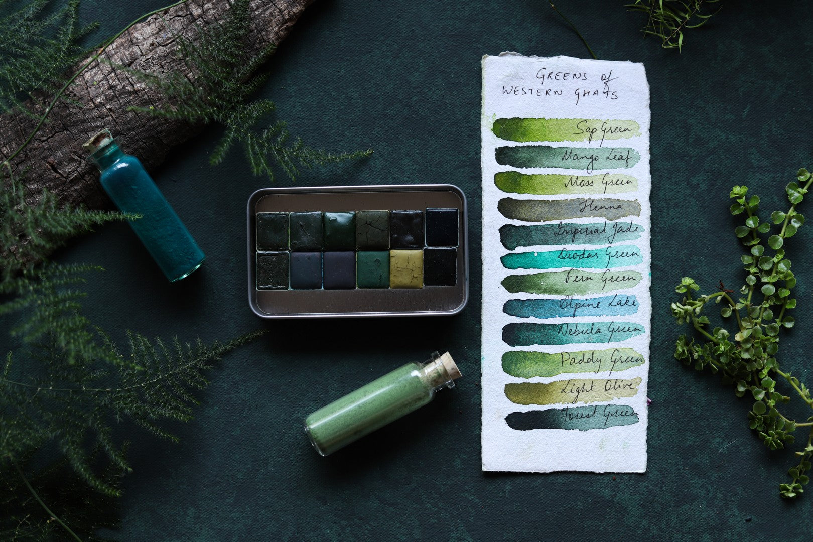 [PRE ORDER] COMPLETE EARTHS PALETTE AND GREENS OF WESTERN GHATS PALETTE BUNDLE