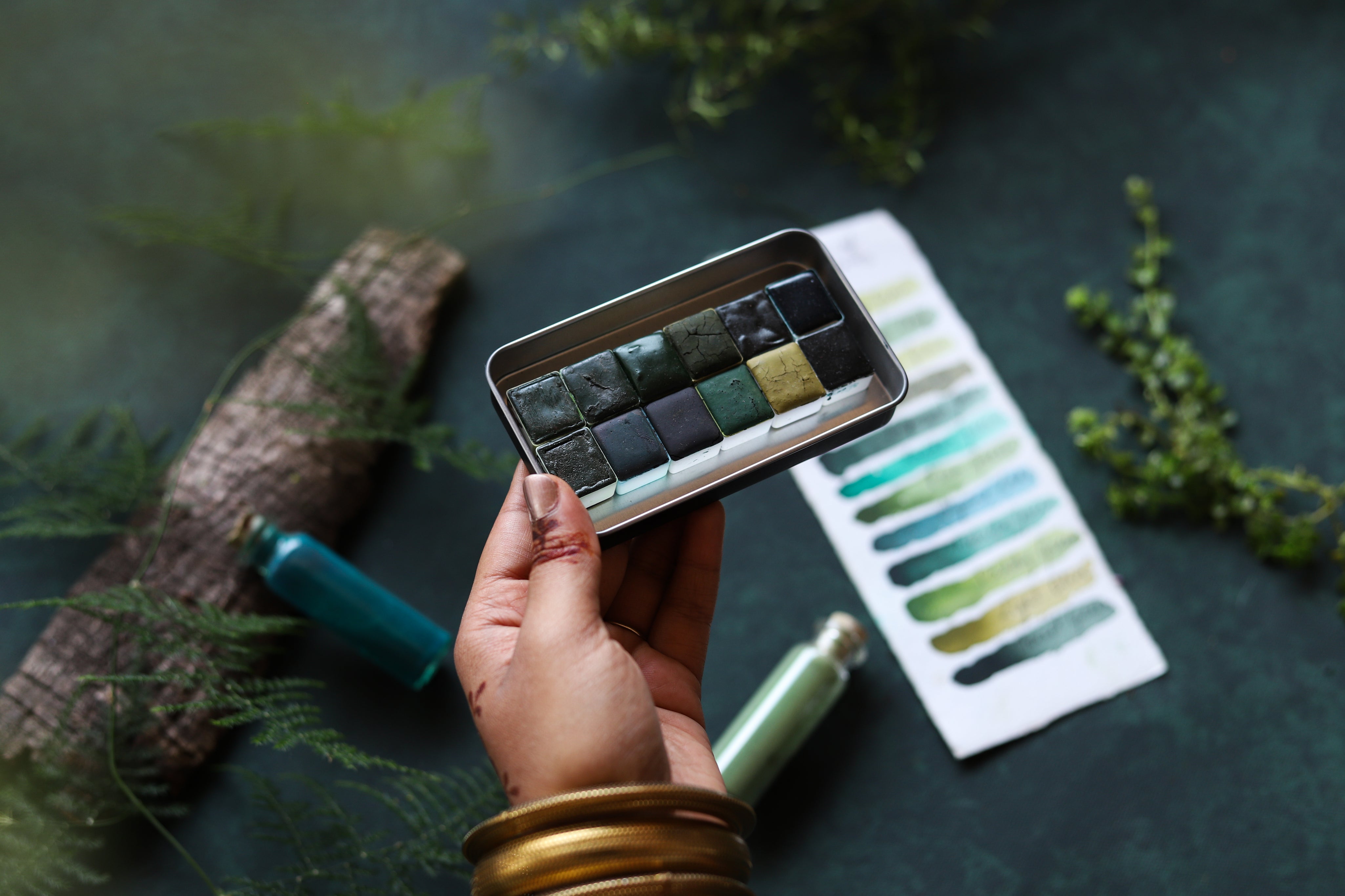 COMPLETE EARTHS PALETTE AND GREENS OF WESTERN GHATS PALETTE BUNDLE