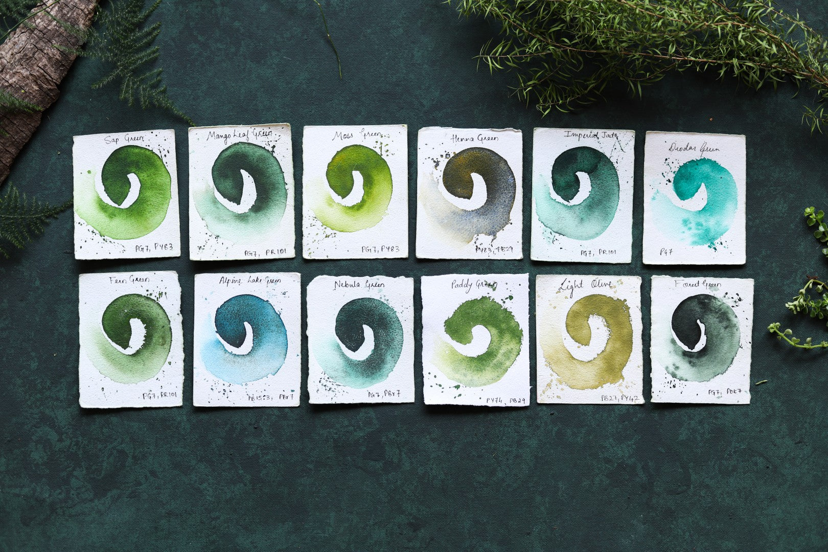 [PRE ORDER] COMPLETE EARTHS PALETTE AND GREENS OF WESTERN GHATS PALETTE BUNDLE