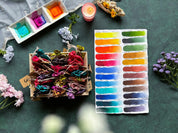 PRE ORDER - ADVENT CALENDAR - 24 Paint Pans in Silk Bags & Watercolor Sketchbook | LIMITED EDITION