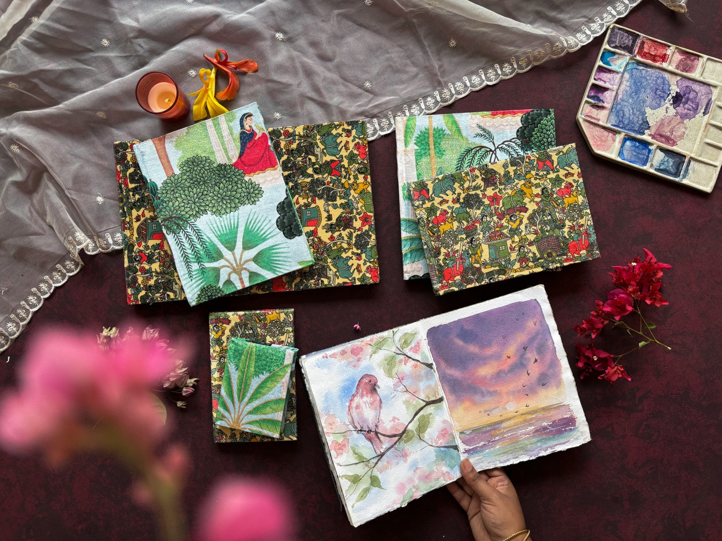 WATERCOLOR SKETCHBOOKS - MADHUBANI PRINT COLLECTION